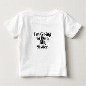 shhh... I've got a secret I'm Going to Be a Big Baby T-shirt (Rückseite)