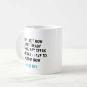 SHHH... JETZT NICHT FAST BEREIT, DASS SIE SPRECHEN KAFFEETASSE (Vorderseite Links)