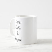 Shhh Kaffee in laufenden Tasse (Vorderseite Links)