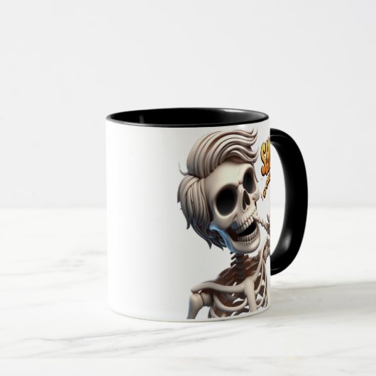 SHHH... Keiner kümmert sich um Einzigartigkeit und Tasse (VorderseiteRechts)