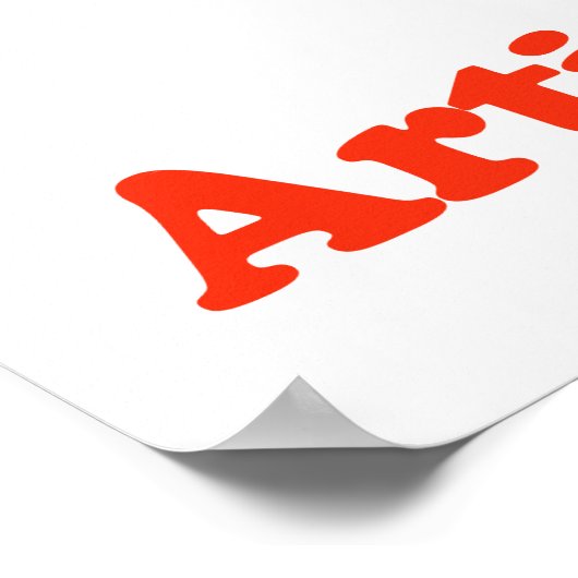 Shhh Künstler am Arbeitsplatz Maler Poster (Ecke)