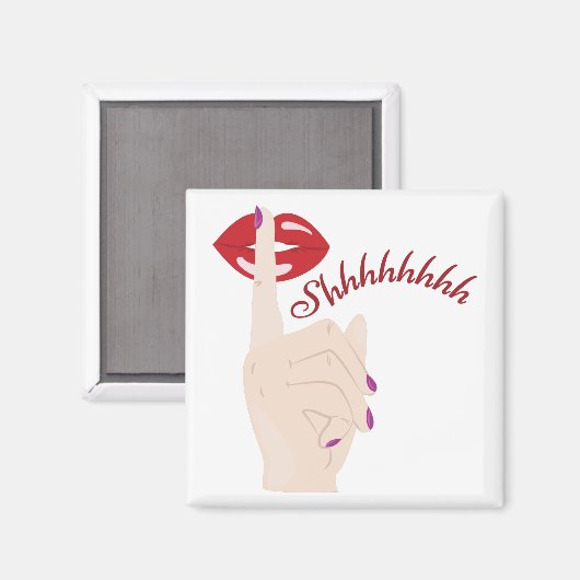 Shhh Magnet (Vorderseite/Rückseite)