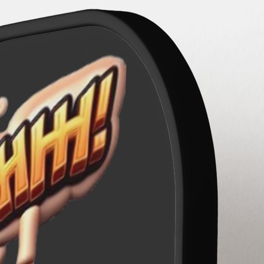 SHHH... Niemand Cares Skeleton Barrel Guardian Pickleball Schläger (Linke Seite)