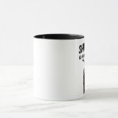 SHHH... Niemand kümmert sich um Skelett mit defian Tasse (Zentrum)