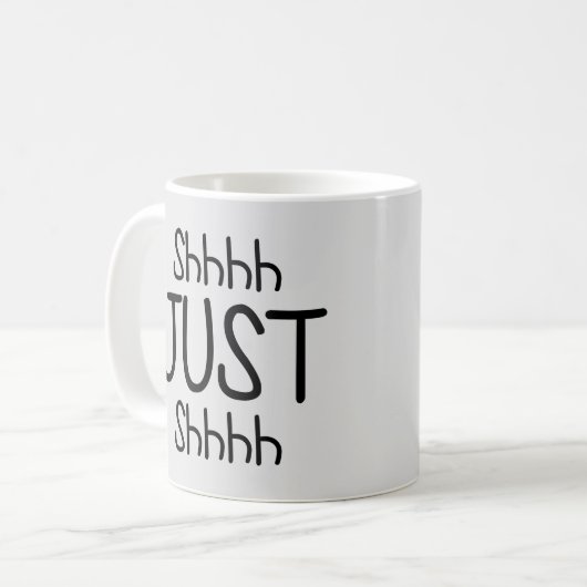 Shhh, nur die Sonne leise sein Kaffeetasse (Vorderseite Links)