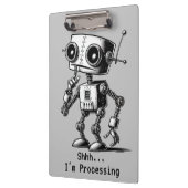 Shhh Robot - Shhh.. Ich arbeite. Klemmbrett (Links)