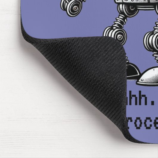 Shhh Robot - Shhh.. Ich arbeite. Mousepad (Ecke)