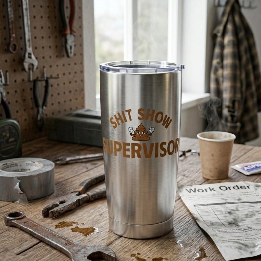 Shhh Show Supervisor Lustiger Thermobecher