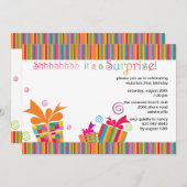 Shhh...Überraschende Party Einladung (Vorne/Hinten)