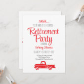 Shhh Überraschungsruhestand Party Einladung (Vorderseite/Rückseite Beispiel)