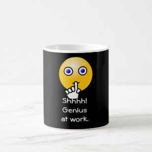 Shhhh! Genie bei der Arbeit -- Kaffee-Tasse Kaffeetasse