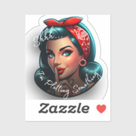 Shhhh... Ich plotte etwas Aufkleber