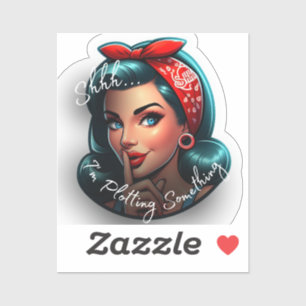 Shhhh... Ich plotte etwas Aufkleber