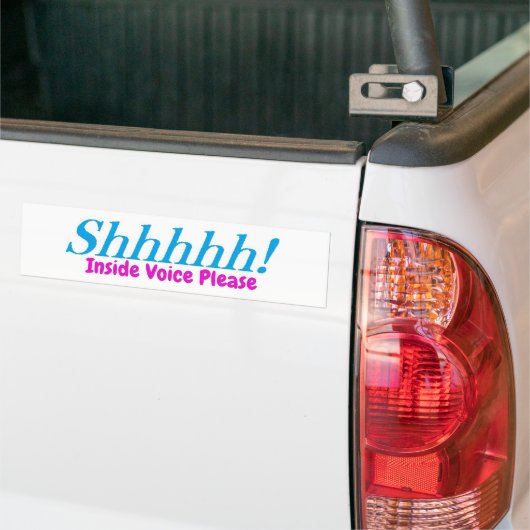 Shhhh!  Innerhalb der Stimme bitte! Autoaufkleber (Auf Lkw)