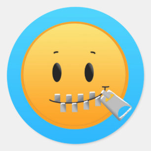 Shhhh.. (Stille Aufkleber) Runder Aufkleber