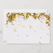 Shhhh Überraschung Party Einladung | Goldballons (Rückseite)