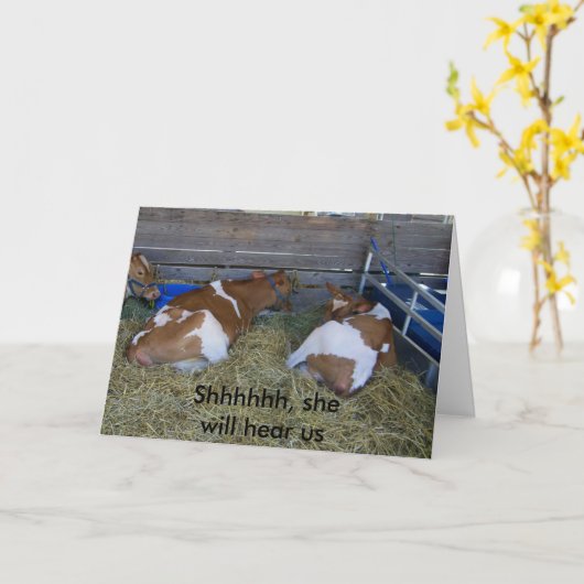 "SHHHHH SIE WIRD HÖREN" 50. KARTE (Gelbe Blume)