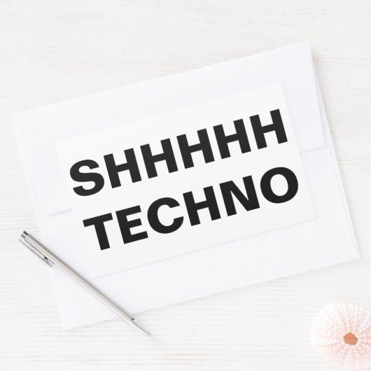 SHHHHH TECHNO Sticker (Umschlag)