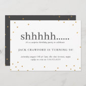 Shhhhh, Überraschungsgeburtstagsfeier (Vorne/Hinten)