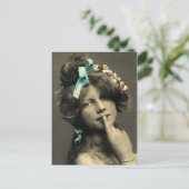 Shhhhhh Postkarte (Stehend Vorderseite)