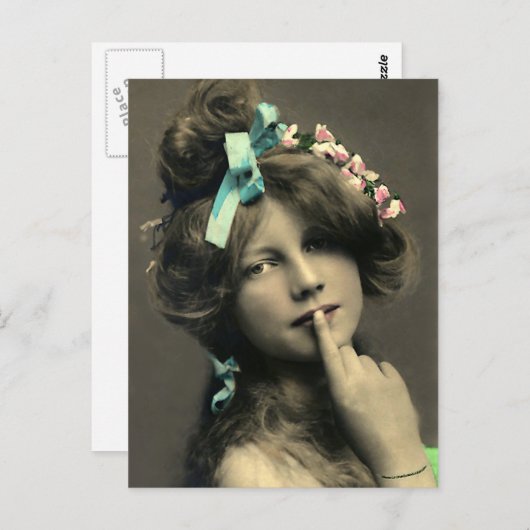 Shhhhhh Postkarte (Vorne/Hinten)