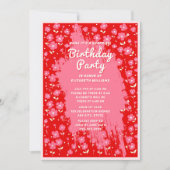 Shhhhhh Überraschung Geburtstagsparty Preppy Pink Einladung (Vorderseite)