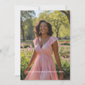 Shhhhhh Überraschung Geburtstagsparty Preppy Pink Einladung (Rückseite)