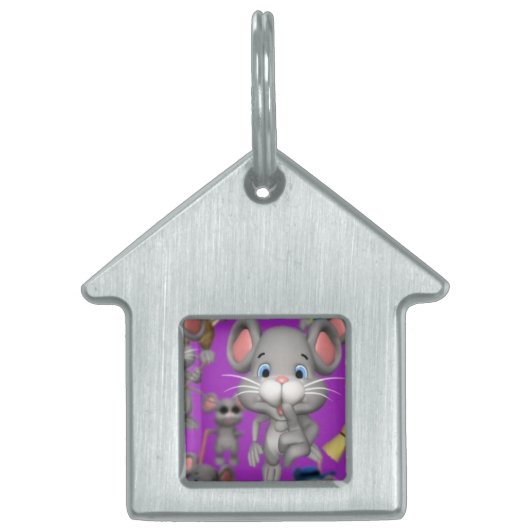 Shhhhhhh Pet Tag Tiermarke (Vorderseite)