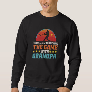 Shhhu2026 Ich schaue mir das Spiel mit Opa an, Bas Sweatshirt