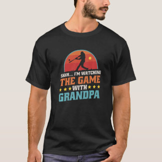 Shhhu2026 Ich schaue mir das Spiel mit Opa an, Bas T-Shirt