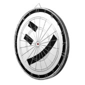 ㋛ Shi Kana Katakana Smiling Emoji / Emoticon Dartscheibe (Vorderseite rechts)