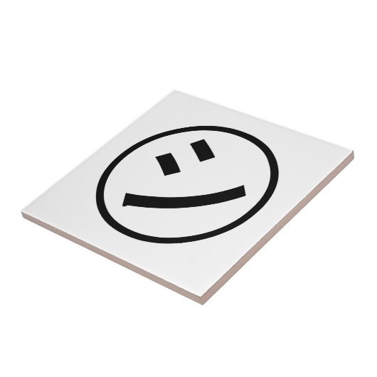 ㋛ Shi Kana Katakana Smiling Emoji / Emoticon Fliese (Seite)