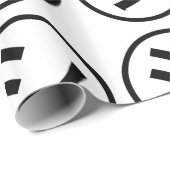 ㋛ Shi Kana Katakana Smiling Emoji / Emoticon Geschenkpapier (Rolleneckpunkt)