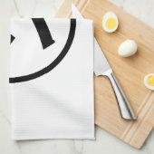 ㋛ Shi Kana Katakana Smiling Emoji / Emoticon Geschirrtuch (Viertel Falte)