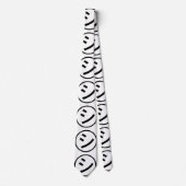 ㋛ Shi Kana Katakana Smiling Emoji / Emoticon Krawatte (Vorderseite)