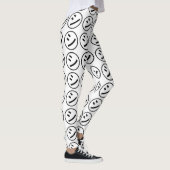㋛ Shi Kana Katakana Smiling Emoji / Emoticon Leggings (Rechts)