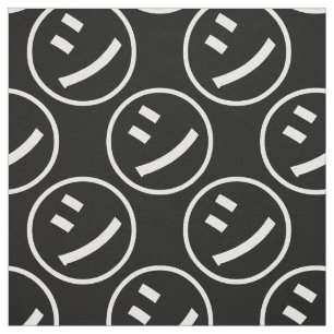 ㋛ Shi Kana Katakana Smiling Emoji / Emoticon Stoff