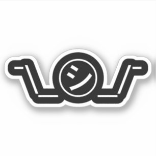 Shi Kana Shrug Emoticon Ø\_ ㋛__ Aufkleber