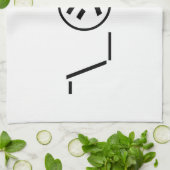 Shi Kana Shrug Emoticon Ø\_ ㋛_/ Japanisch Kaomoji Geschirrtuch (Gefaltet)