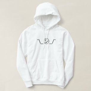 Shi Kana Shrug Emoticon Ø\_ ㋛_/ Japanisch Kaomoji Hoodie