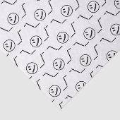 Shi Kana Shrug Emoticon Ø\_ ㋛_/ Japanisch Kaomoji Seidenpapier (Ausschnitt)