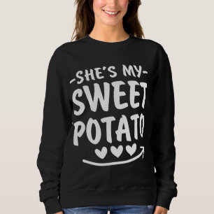 Shi meine süße Kartoffel I Yam Set Paare Thanksgiv Sweatshirt