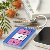 Shi-Periodennamenschlüssel Schlüsselanhänger (Vorderseite rechts)