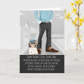 Shi Tzu vom Tag des Hundes-Vaters Karte (Gelbe Blume)