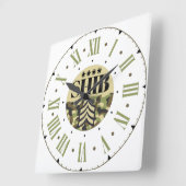 Shib Army General Roman Numeral Quadratische Wanduhr (Winkel)
