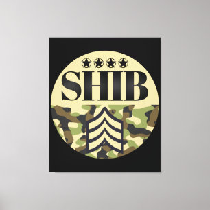 Shib Army General Wall Art Leinwanddruck