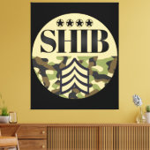 Shib Army General Wall Art Leinwanddruck (Insitu (Wohnzimmer))