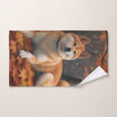 Shib Inu im Herbst Leaves Fall Inspiriert Badhandtuch Set (Handtuch)