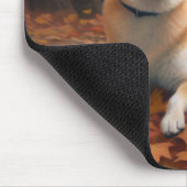 Shib Inu im Herbst Leaves Fall Inspiriert Mousepad (Ecke)