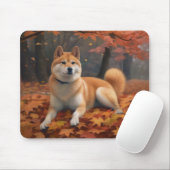 Shib Inu im Herbst Leaves Fall Inspiriert Mousepad (Mit Mouse)